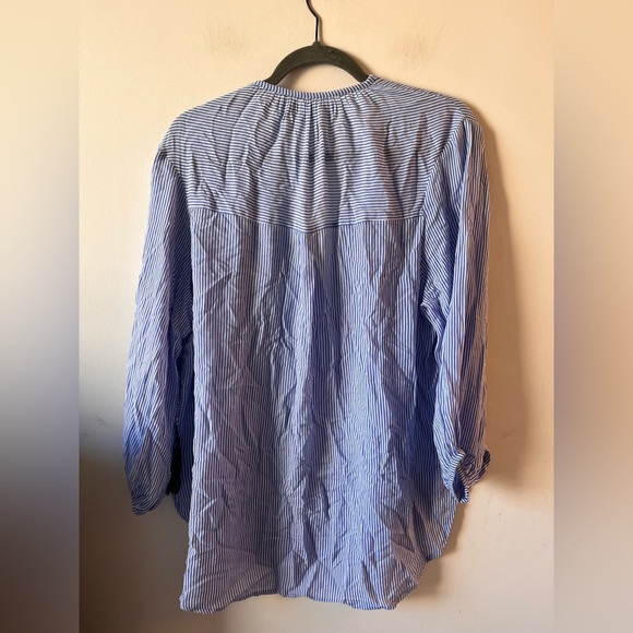 Faithfull the Brand Alice blue and white striped blouse - Picture 9 of 9